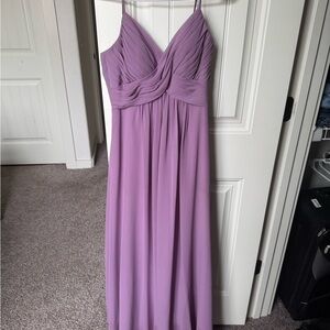 Azazie Shannon Dress (Wisteria A-Line Pleated Chiffon Dress)